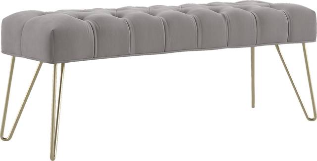 Oleandri Gray Accent Bench - Thumbnail - Image 1