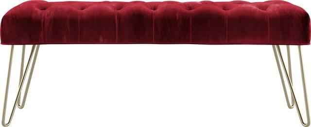 Oleandri Red Accent Bench - Thumbnail - Image 2