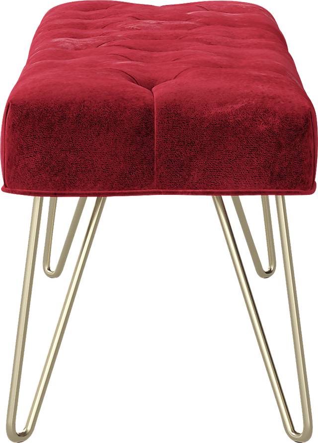 Oleandri Red Accent Bench - Thumbnail - Image 3