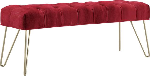 Oleandri Red Accent Bench - Thumbnail - Image 1
