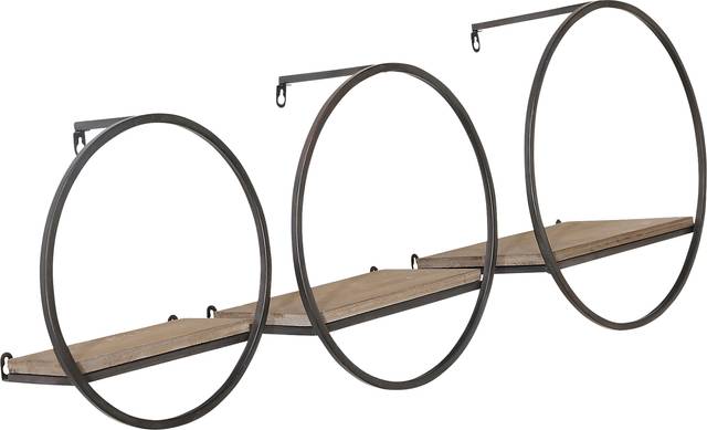 Olearry Brown Wall Shelf, Set of 3 - Thumbnail - Image 4