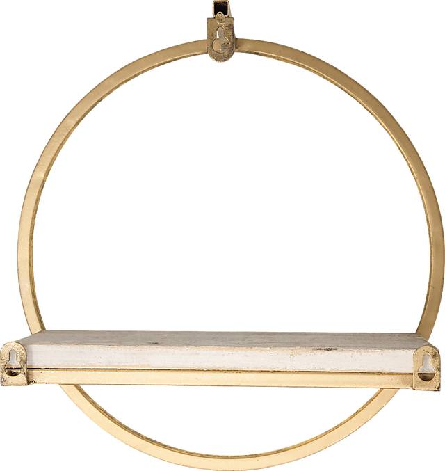Olearry Gold Wall Shelf, Set of 3 - Thumbnail - Image 3