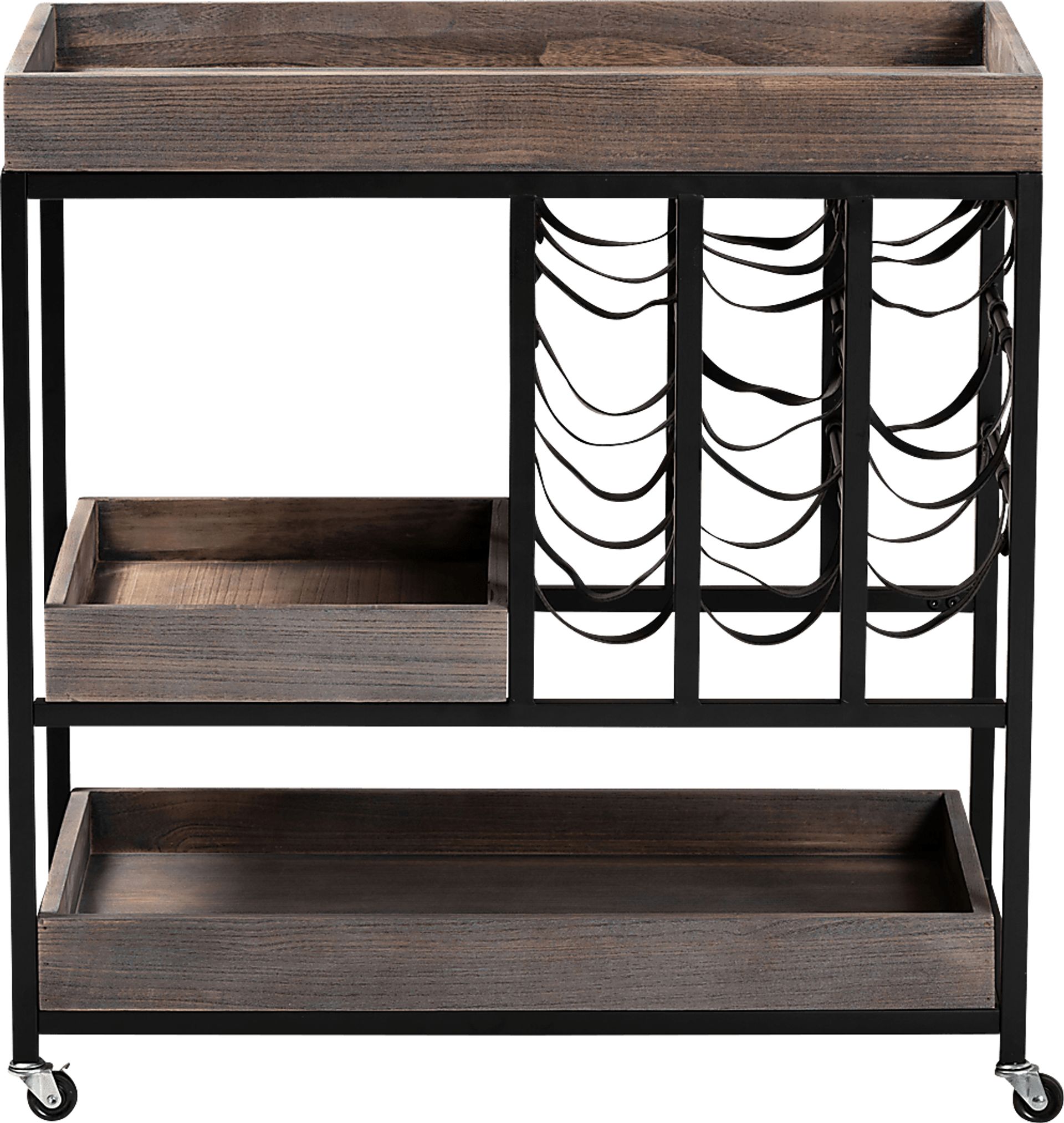 Olenda Black Wine Cart - Image 2