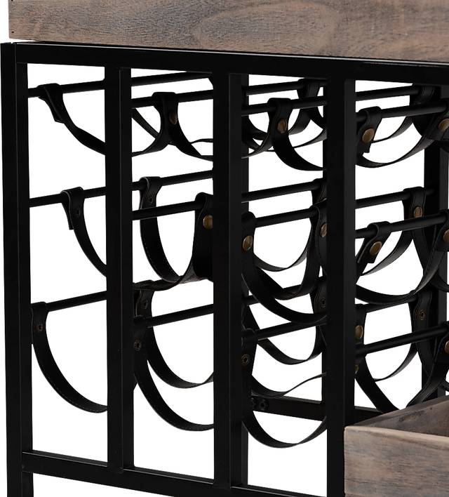 Olenda Black Wine Cart - Thumbnail - Image 4