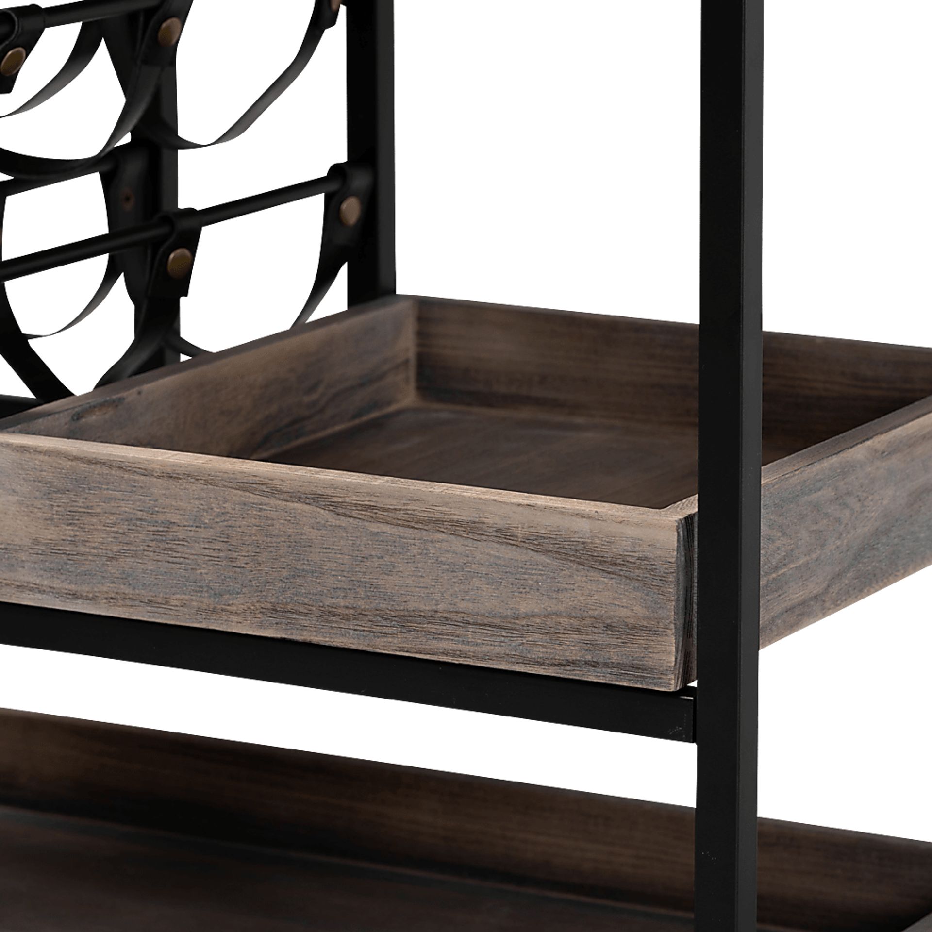Olenda Black Wine Cart - Image 5