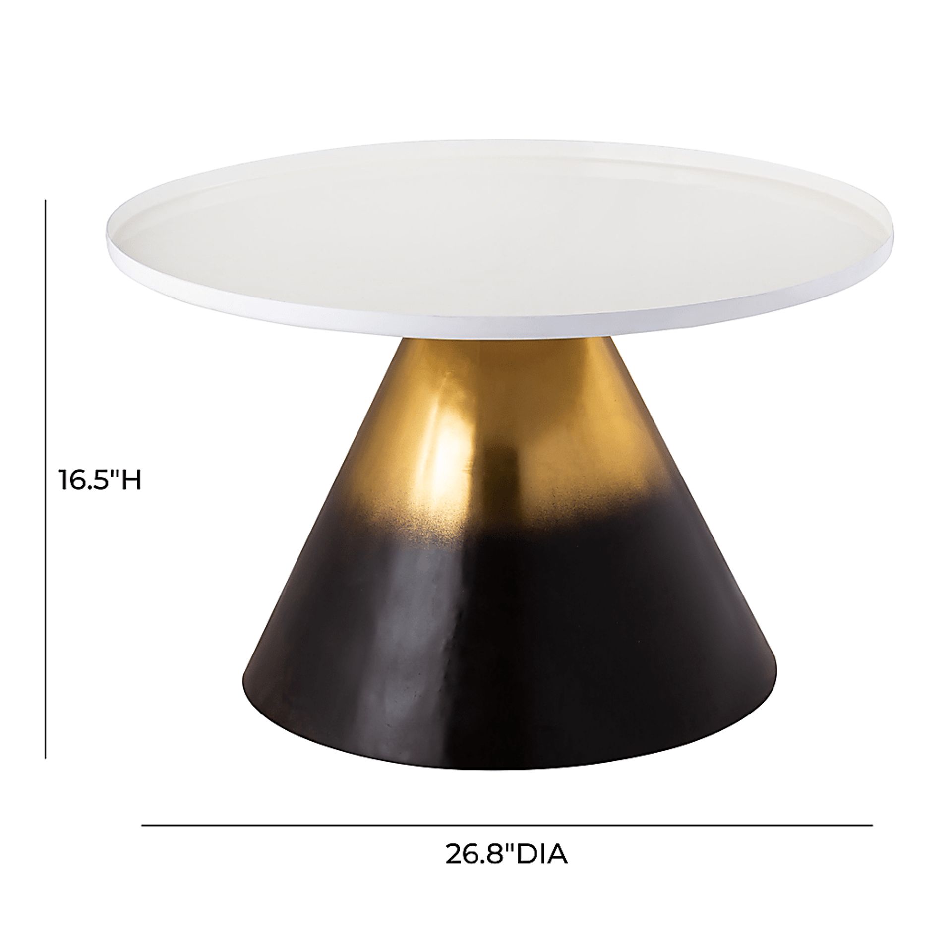 Olerar White Cocktail Table - Image 6