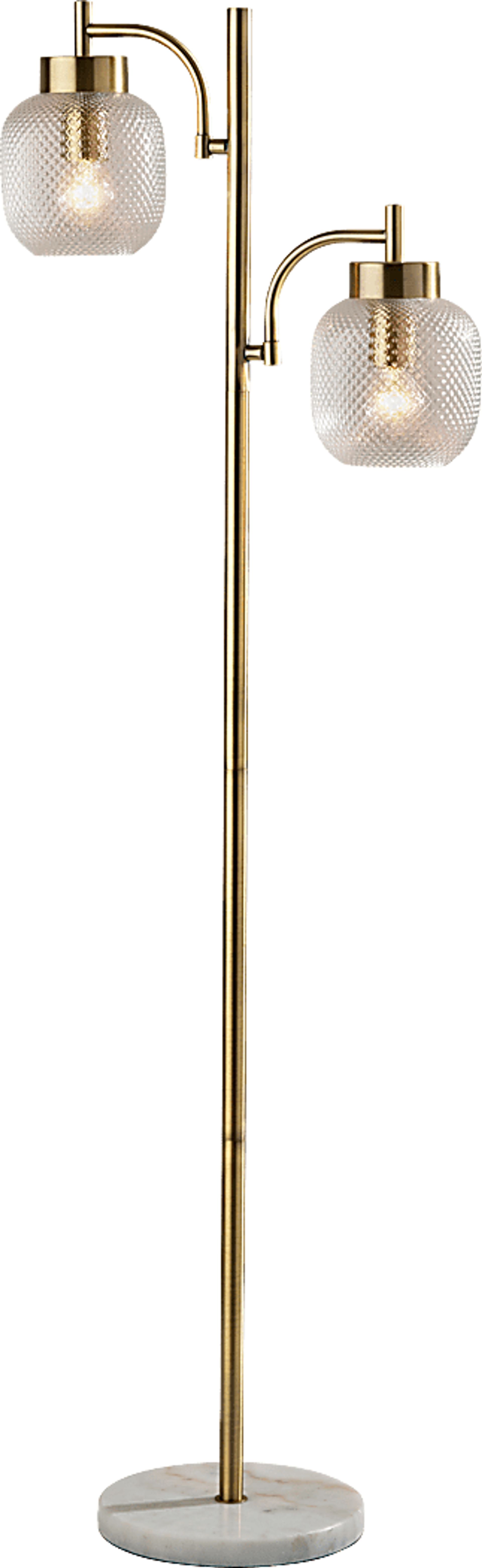 Oley Loop Brass Floor Lamp - Image 1