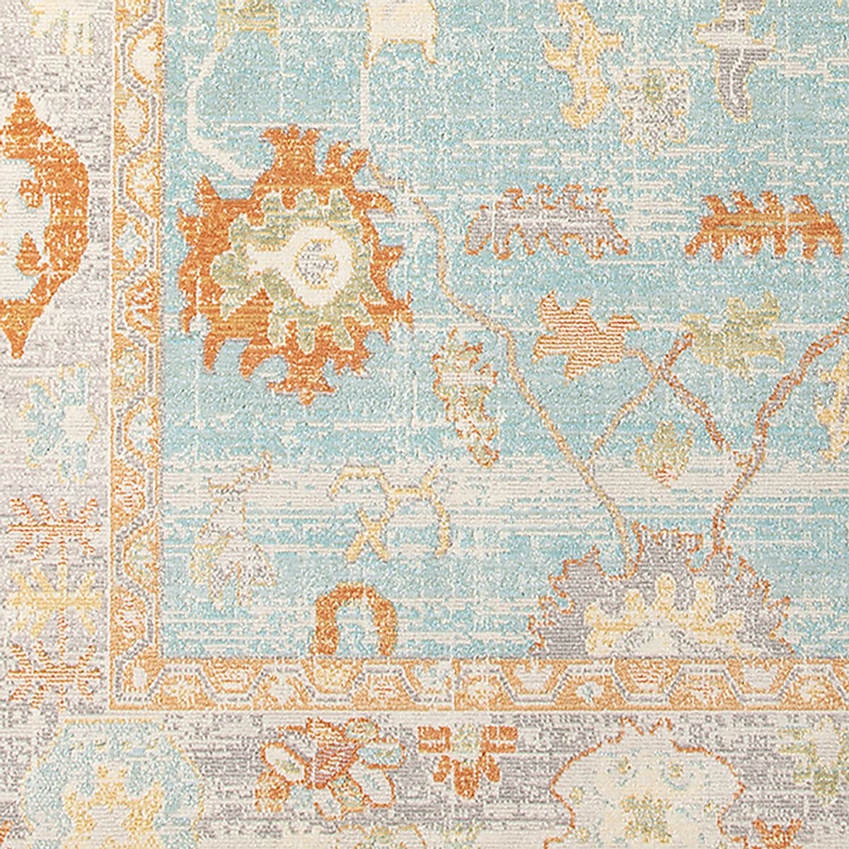 Olgia Aqua,Orange Blue,Orange,Red Rugs | Rooms to Go