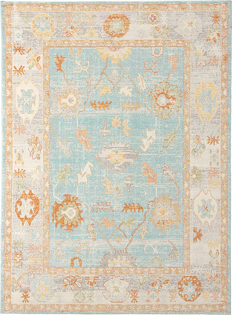 Olgia Blue 5'1 x 7'6 Rug