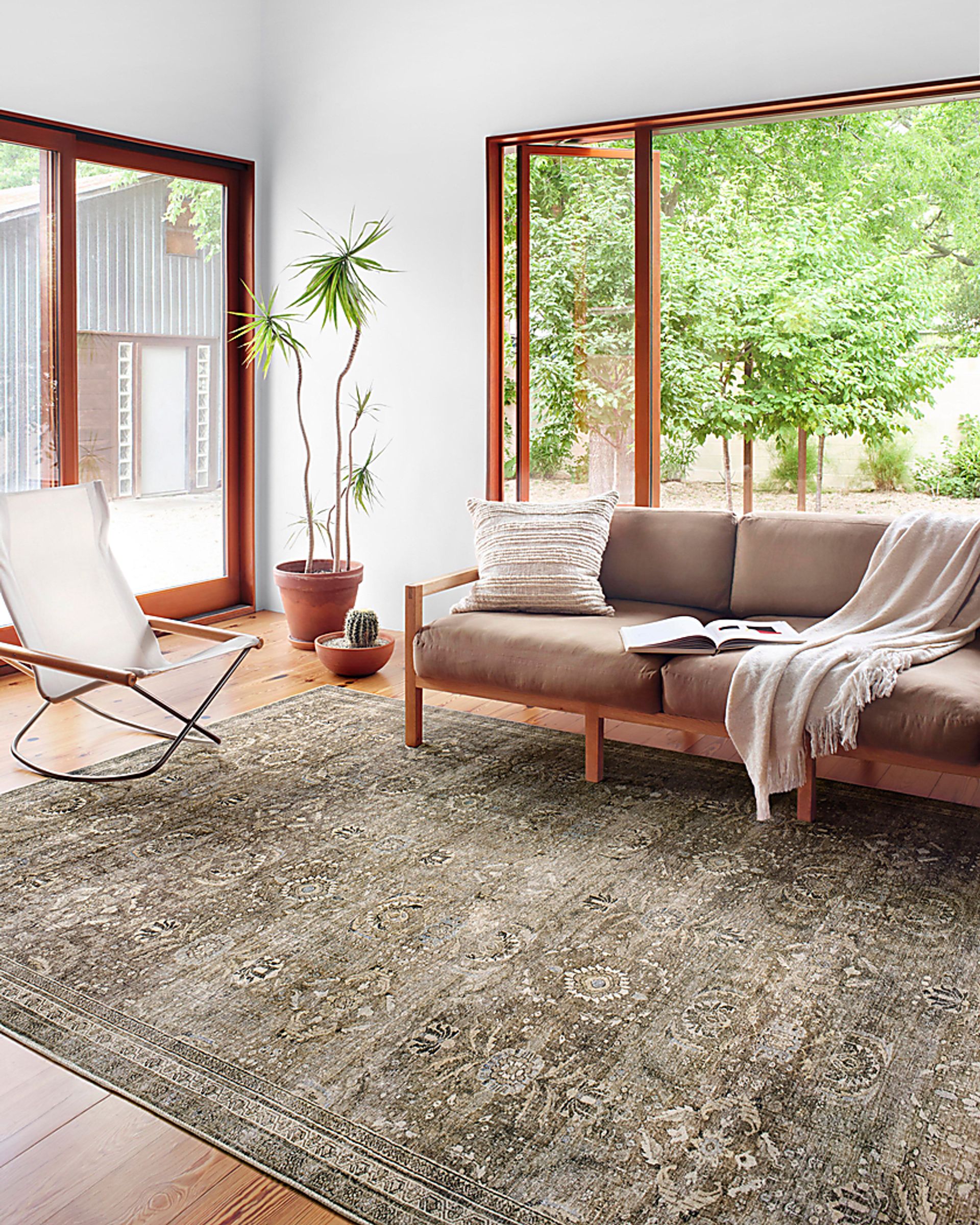 Oliah Brown 5' x 7'6 Rug - Image 4