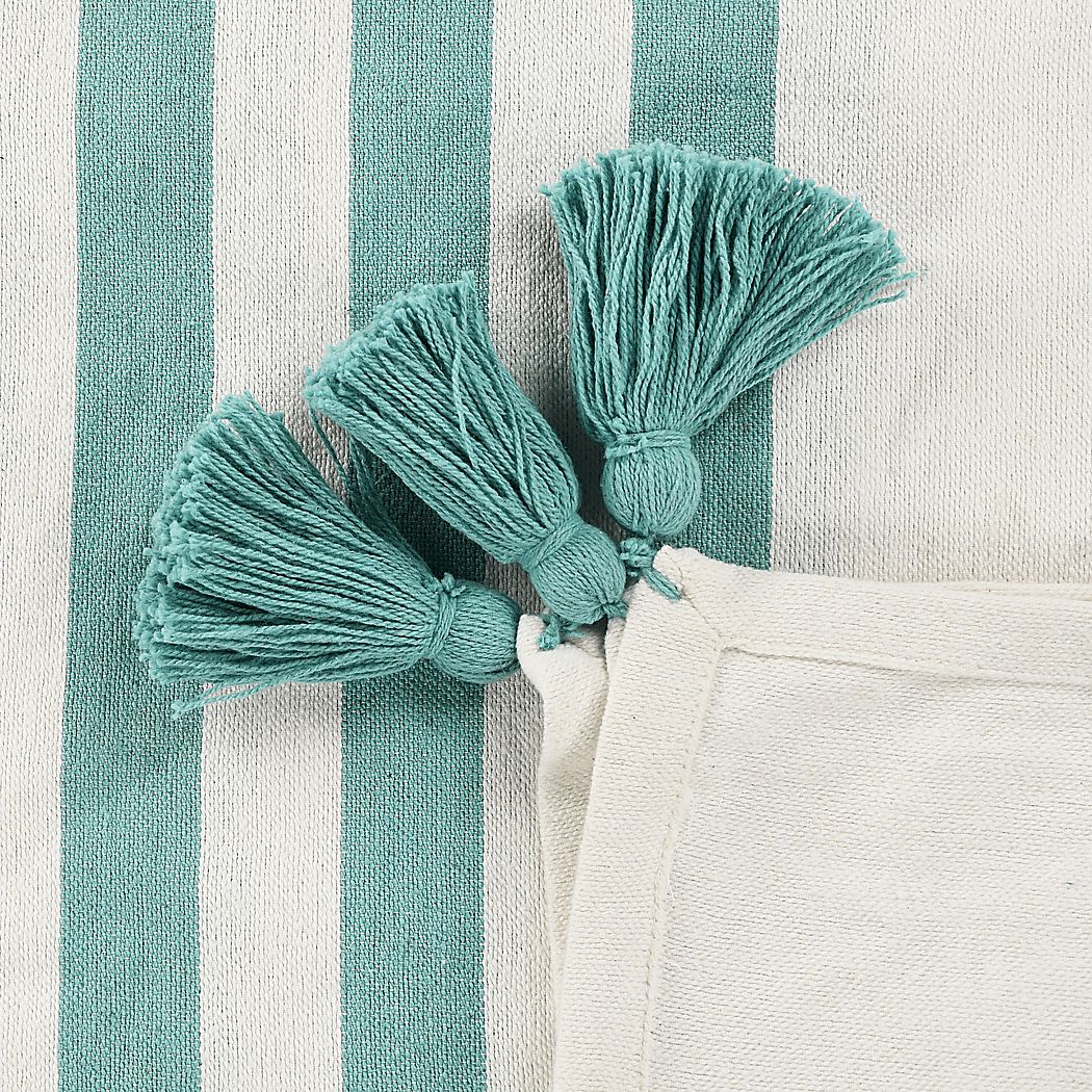 Olive Lane Aqua Throw Blanket
