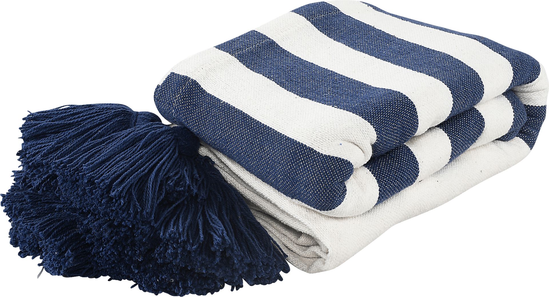 Olive Lane Navy Throw Blanket - Image 3