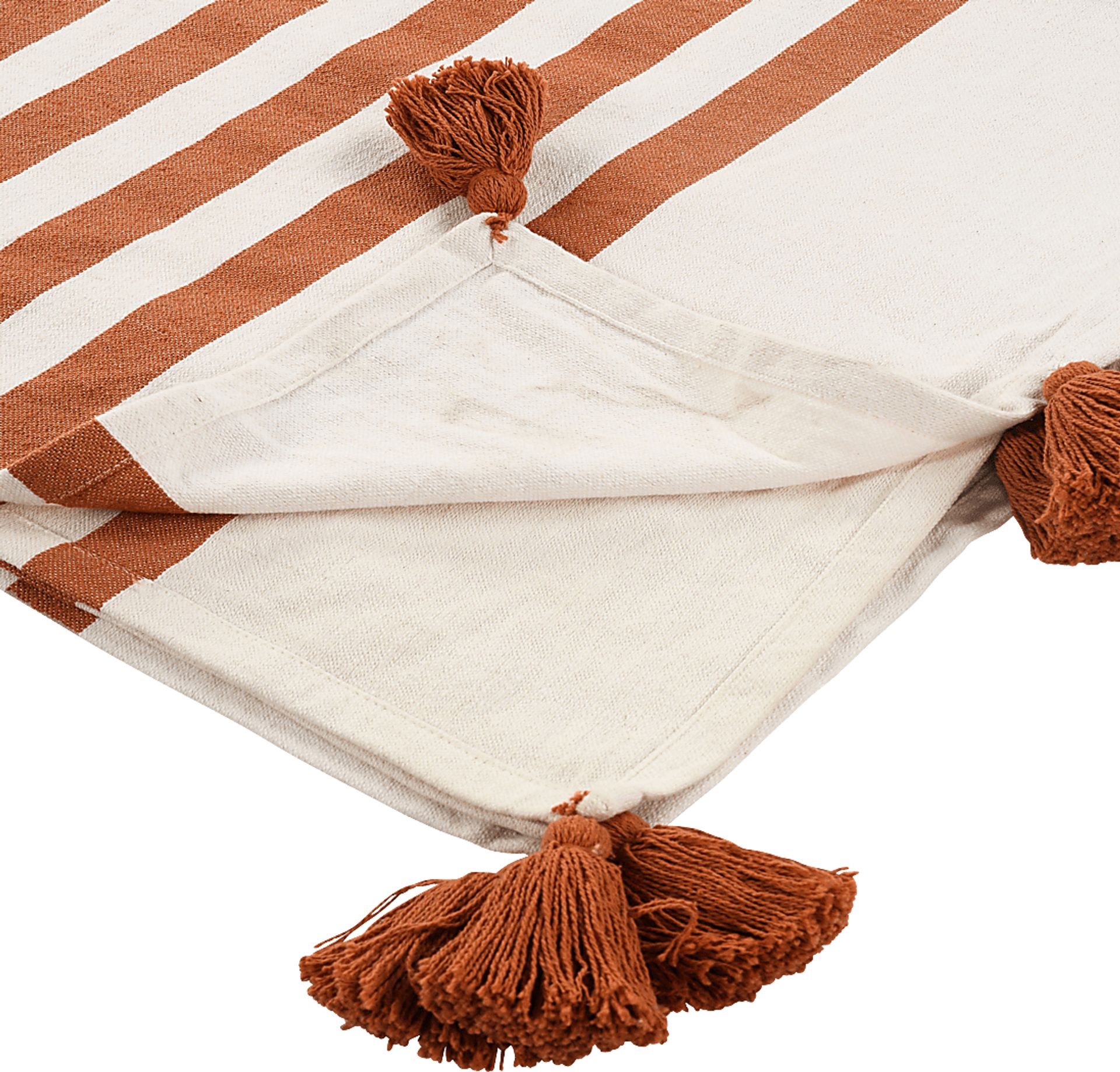 Olive Lane Orange Throw Blanket - Image 5