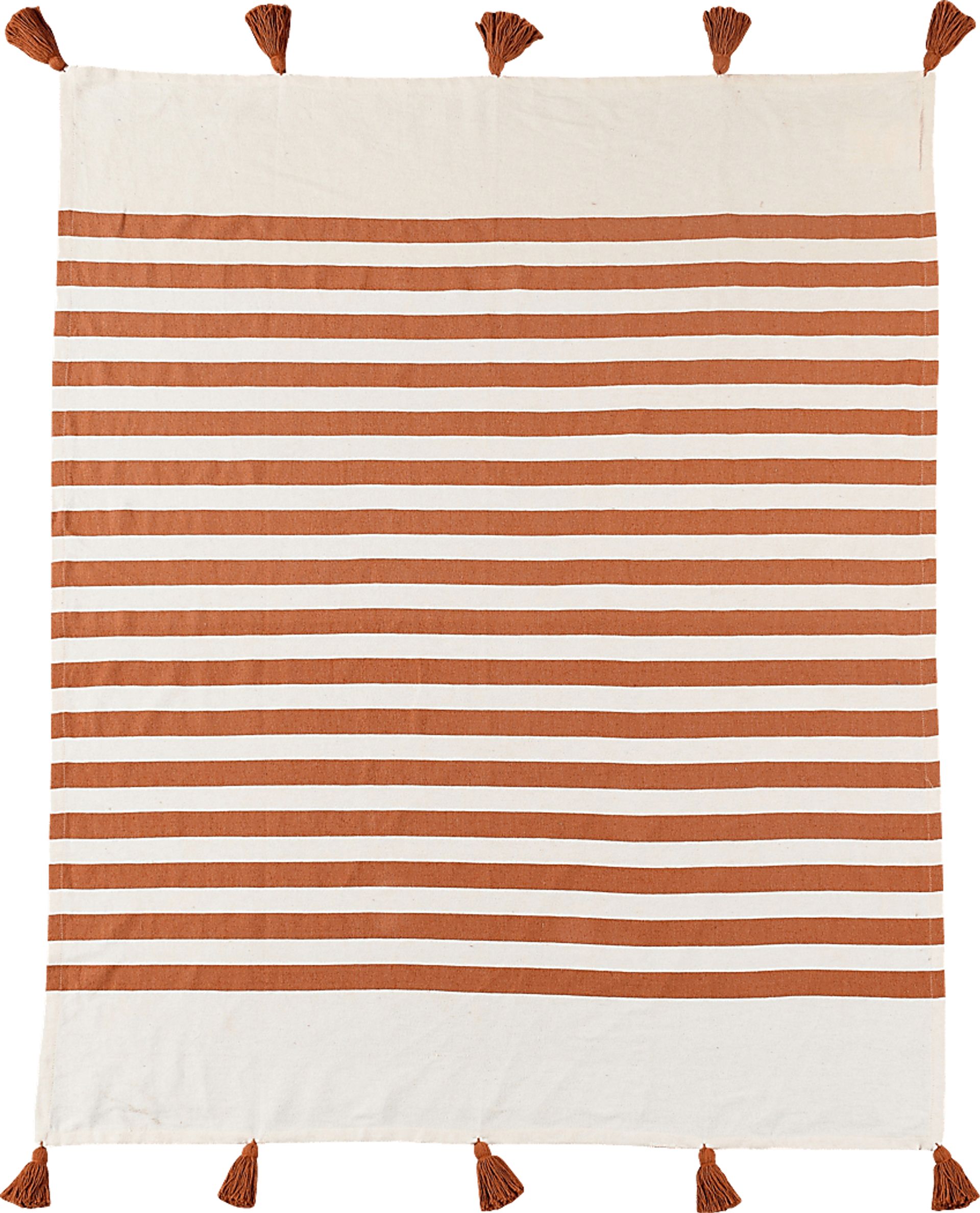 Olive Lane Orange Throw Blanket - Image 1