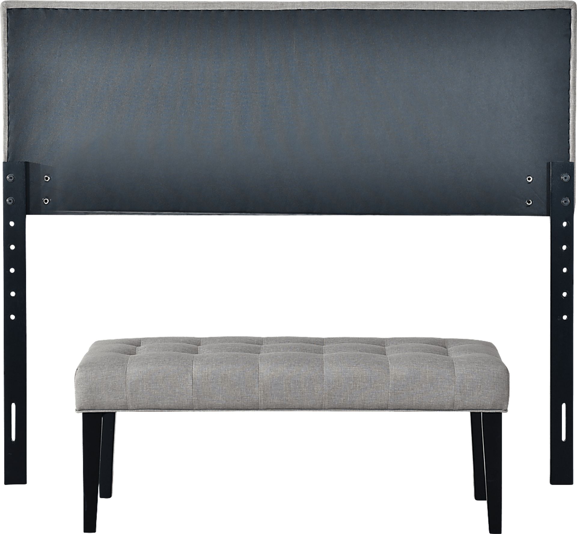 Olivenhain Gray Queen Headboard and Bench - Image 4