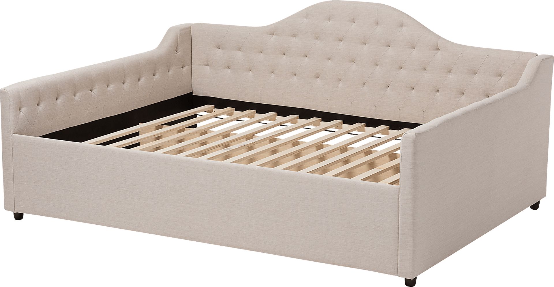 Olivette Beige Queen Daybed - Image 4