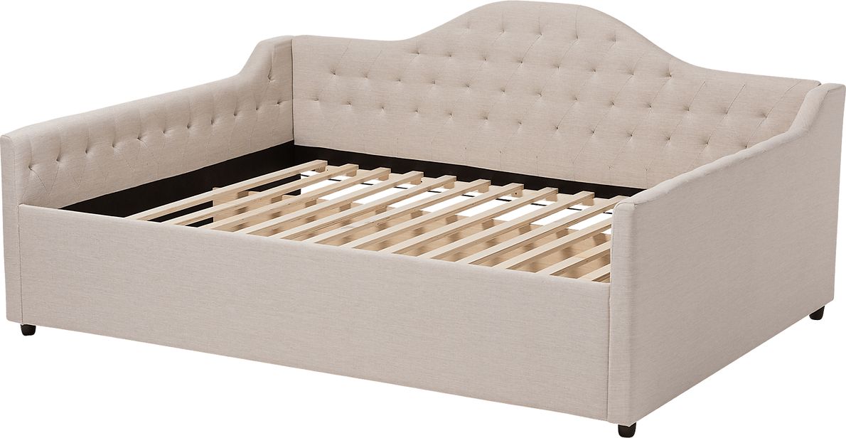 Olivette Beige Queen Daybed