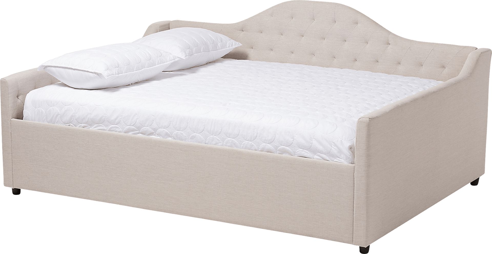 Olivette Beige Queen Daybed - Image 1