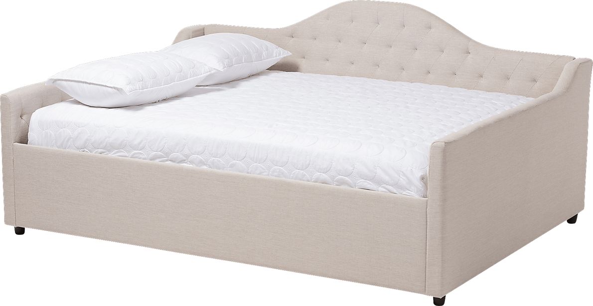 Olivette Beige Queen Daybed
