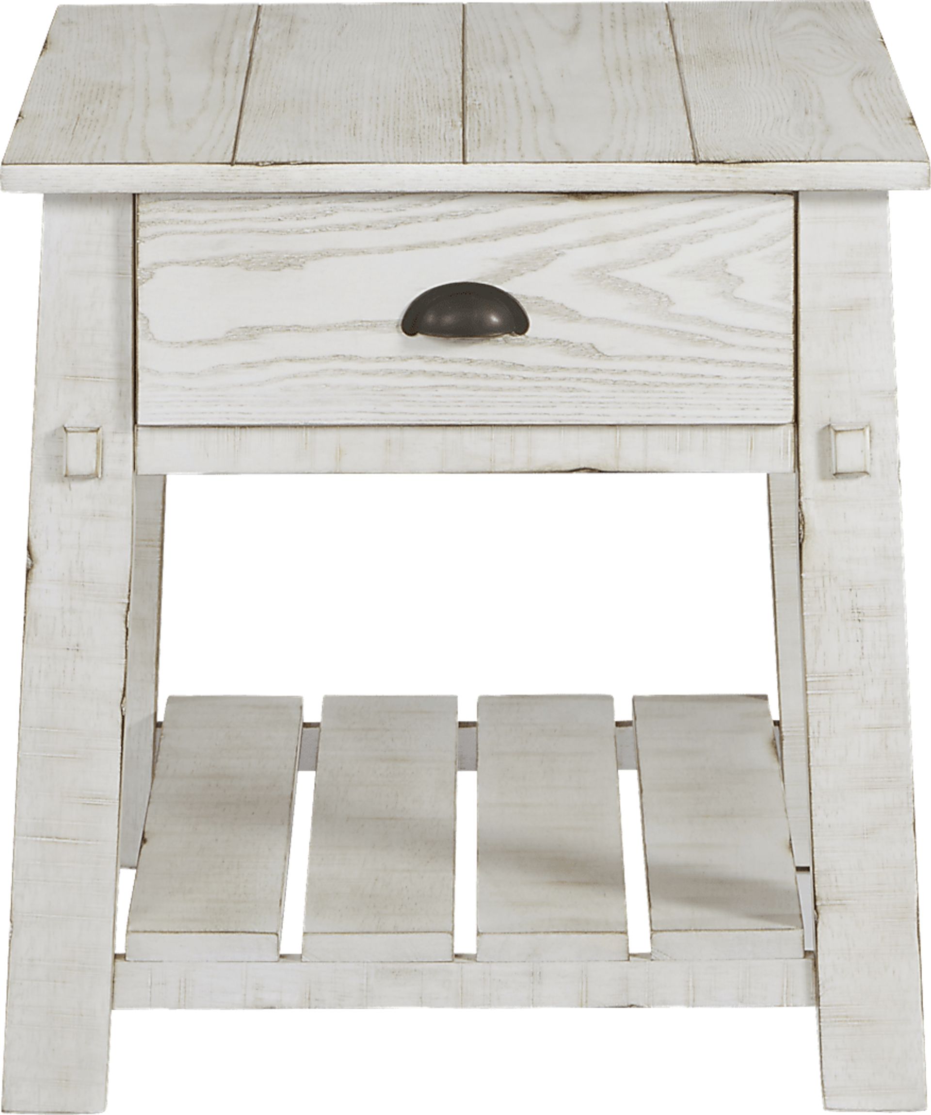Olivula White End Table - Image 2