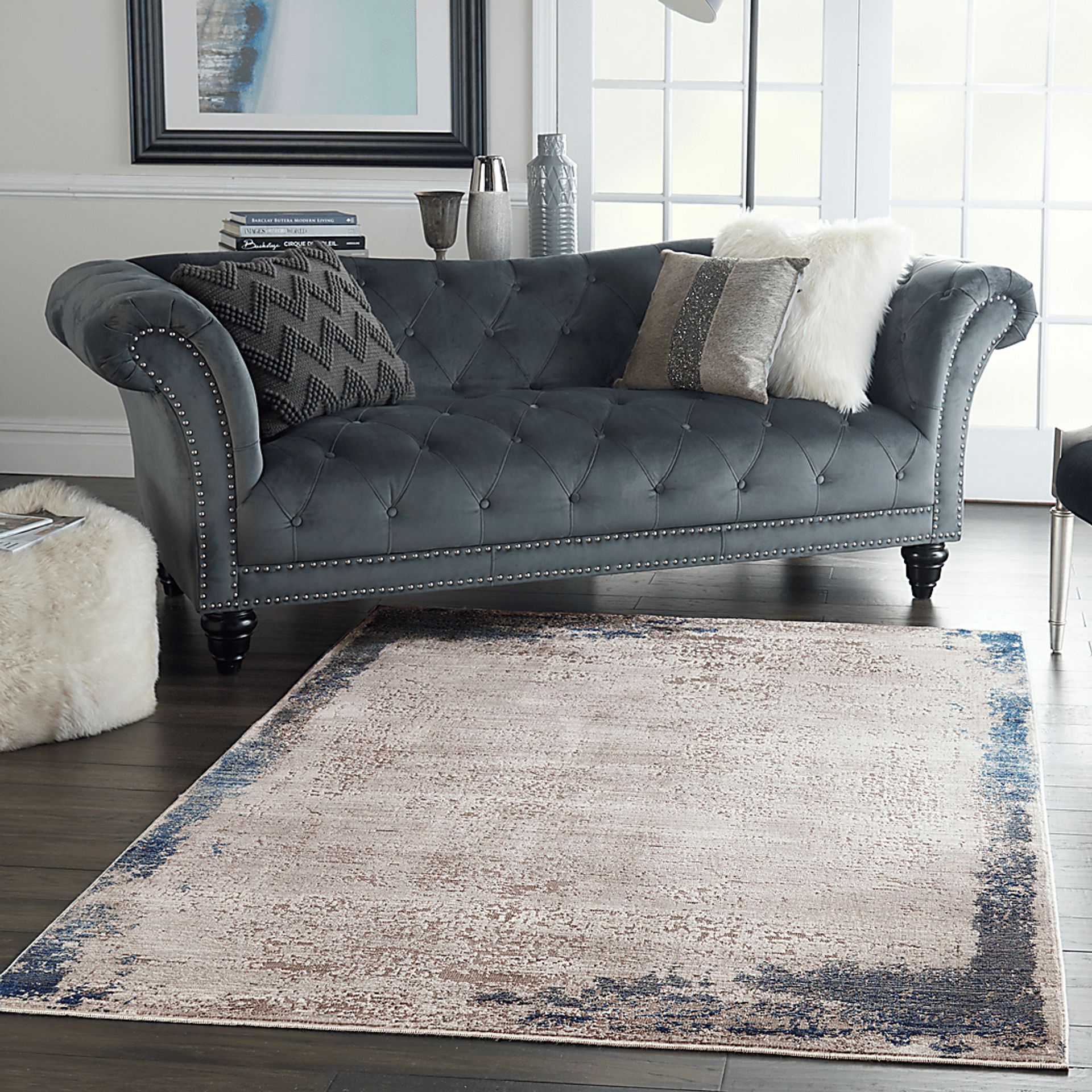 Olka 5'3 x 7'3 Gray Rug - Image 4