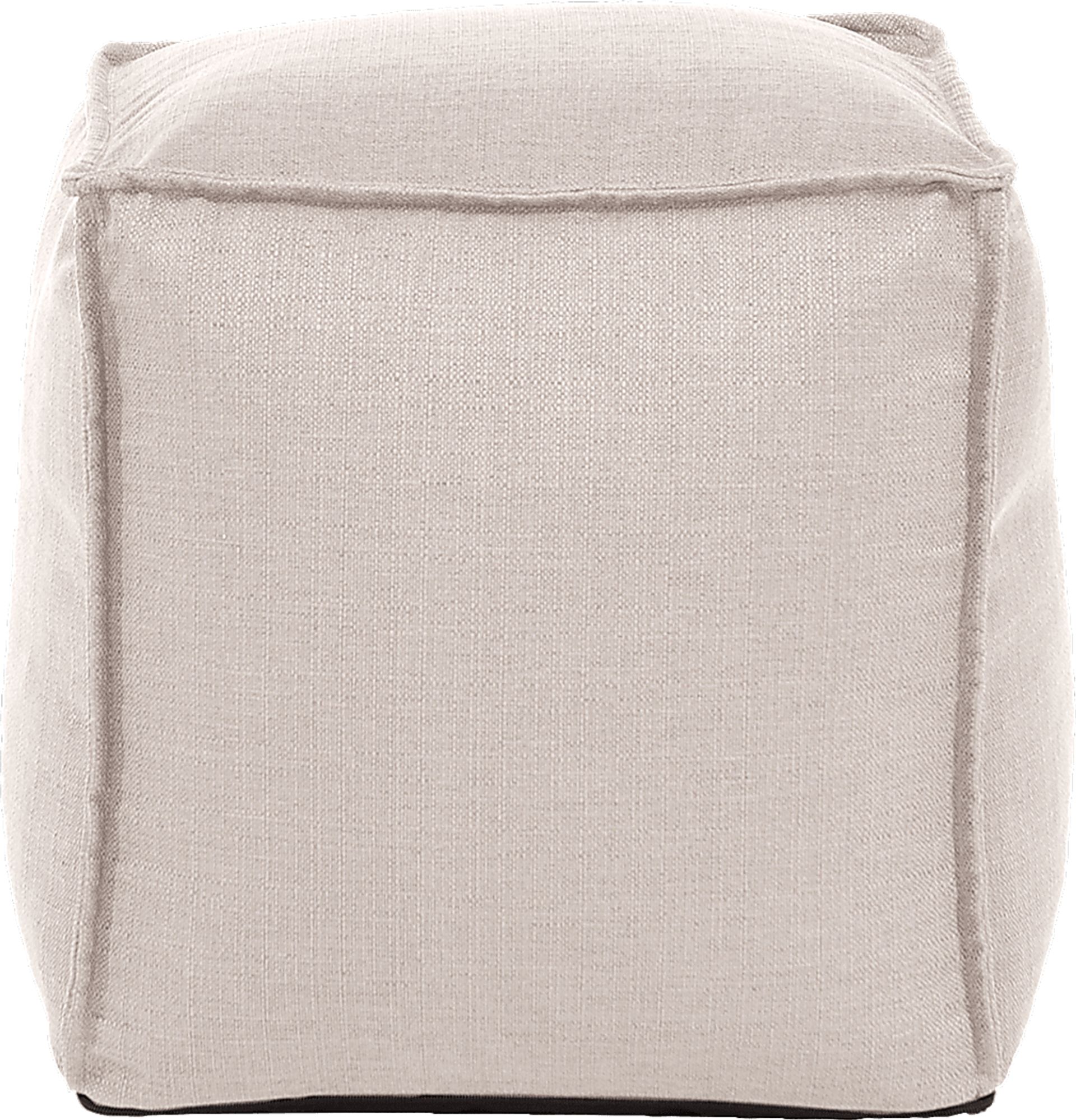 Olney Beige Pouf - Image 2