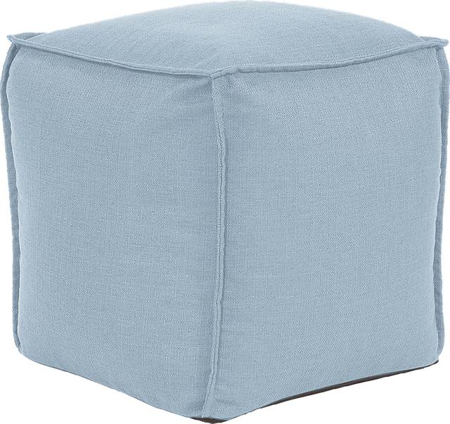 Olney Blue Pouf - Thumbnail - Image 1