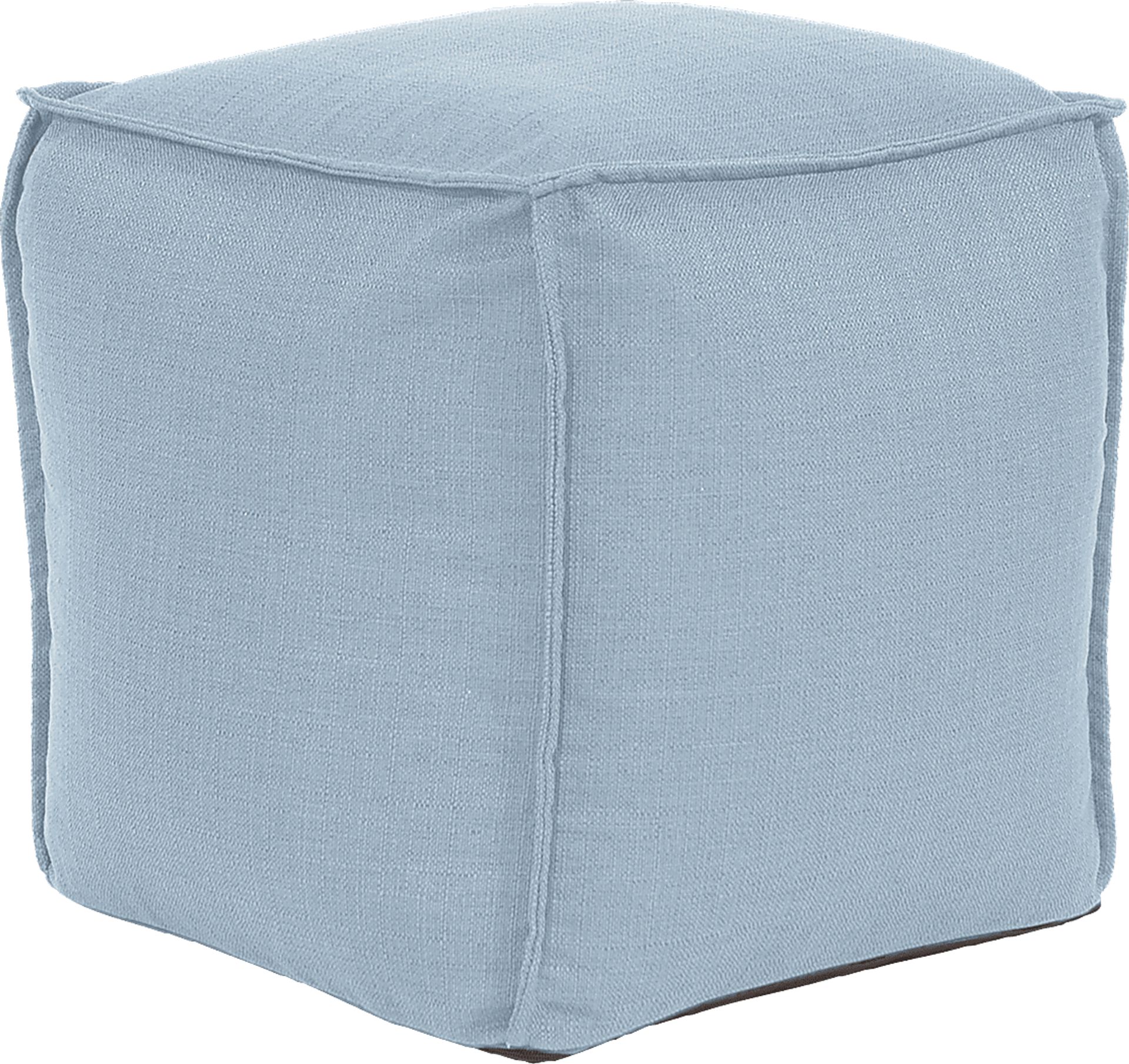Olney Blue Pouf - Image 1