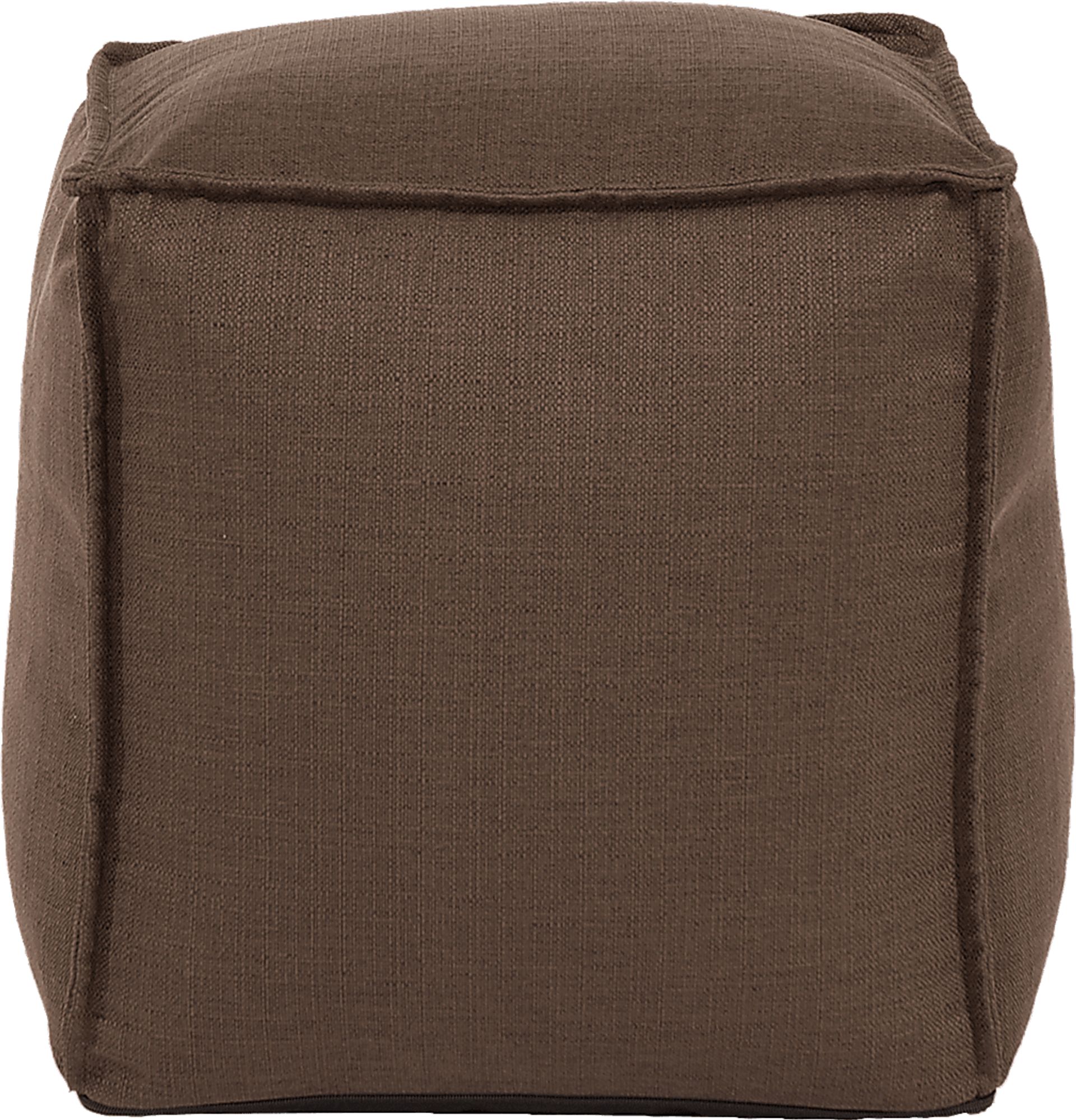 Olney Brown Pouf - Image 2