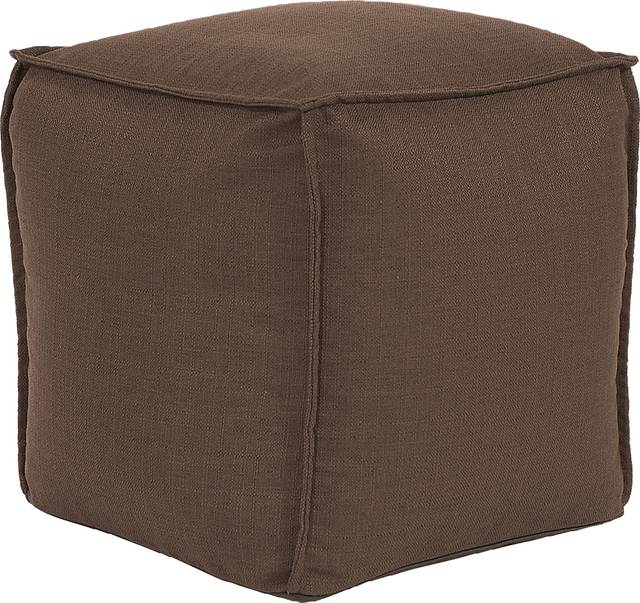Olney Brown Pouf - Thumbnail - Image 1