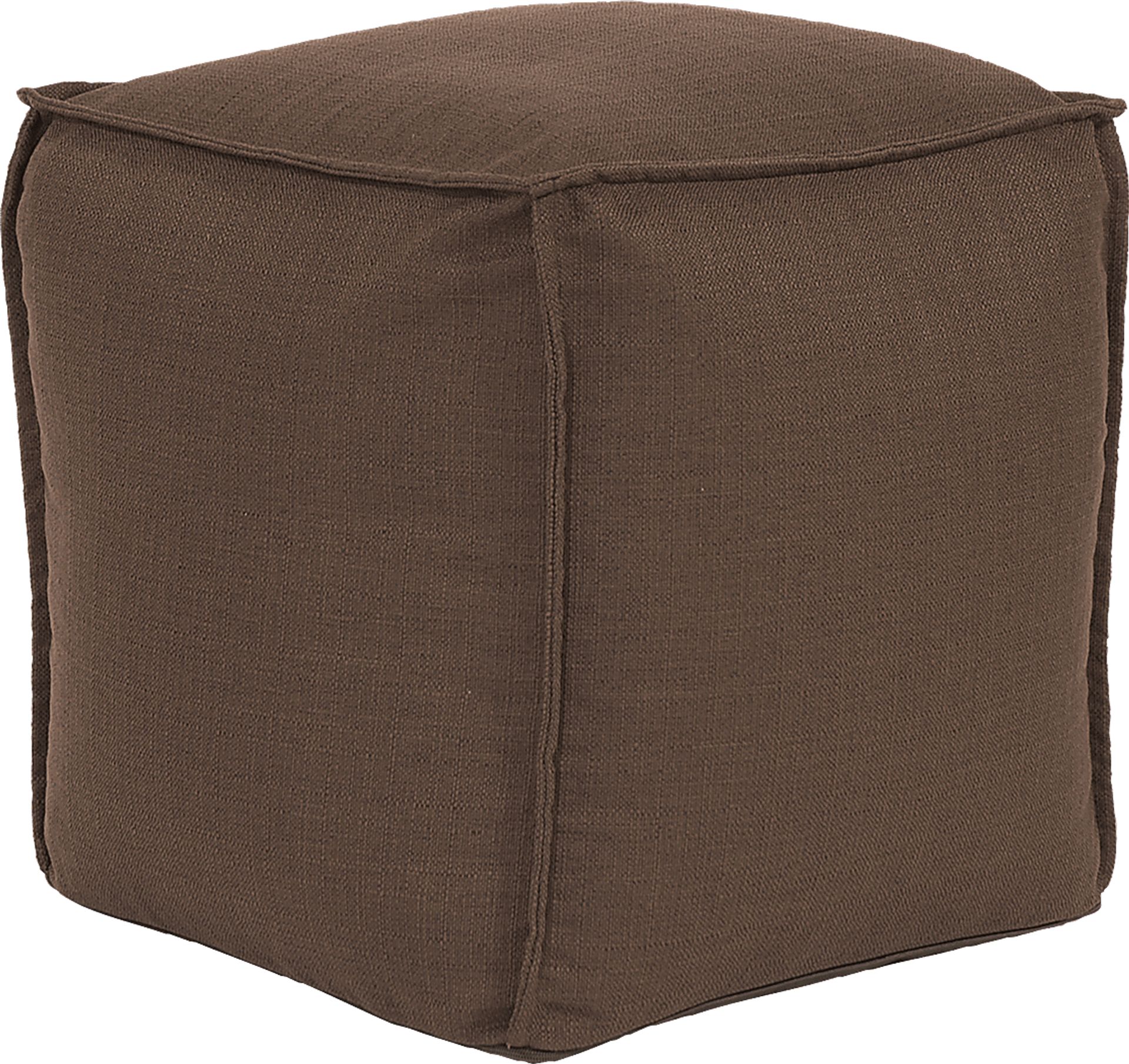 Olney Brown Pouf - Image 1