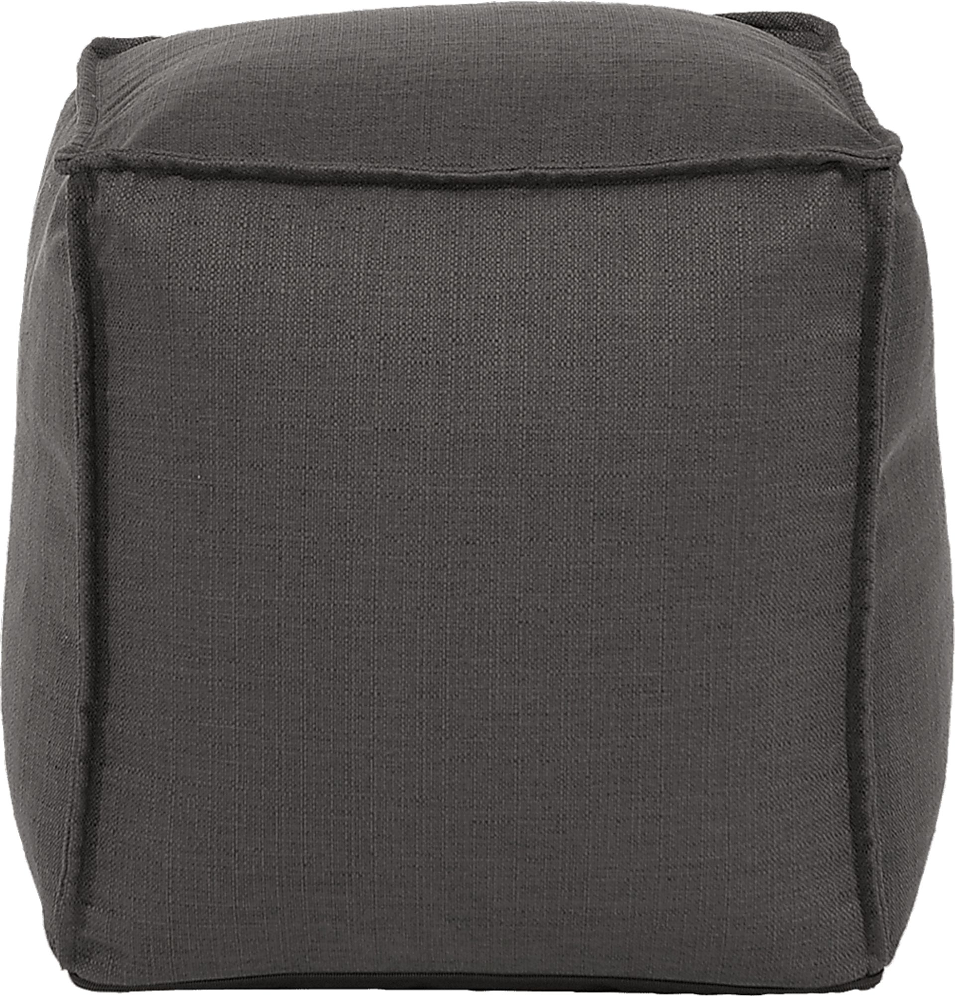 Olney Gray Pouf - Image 2
