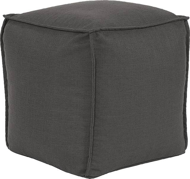 Olney Gray Pouf - Thumbnail - Image 1