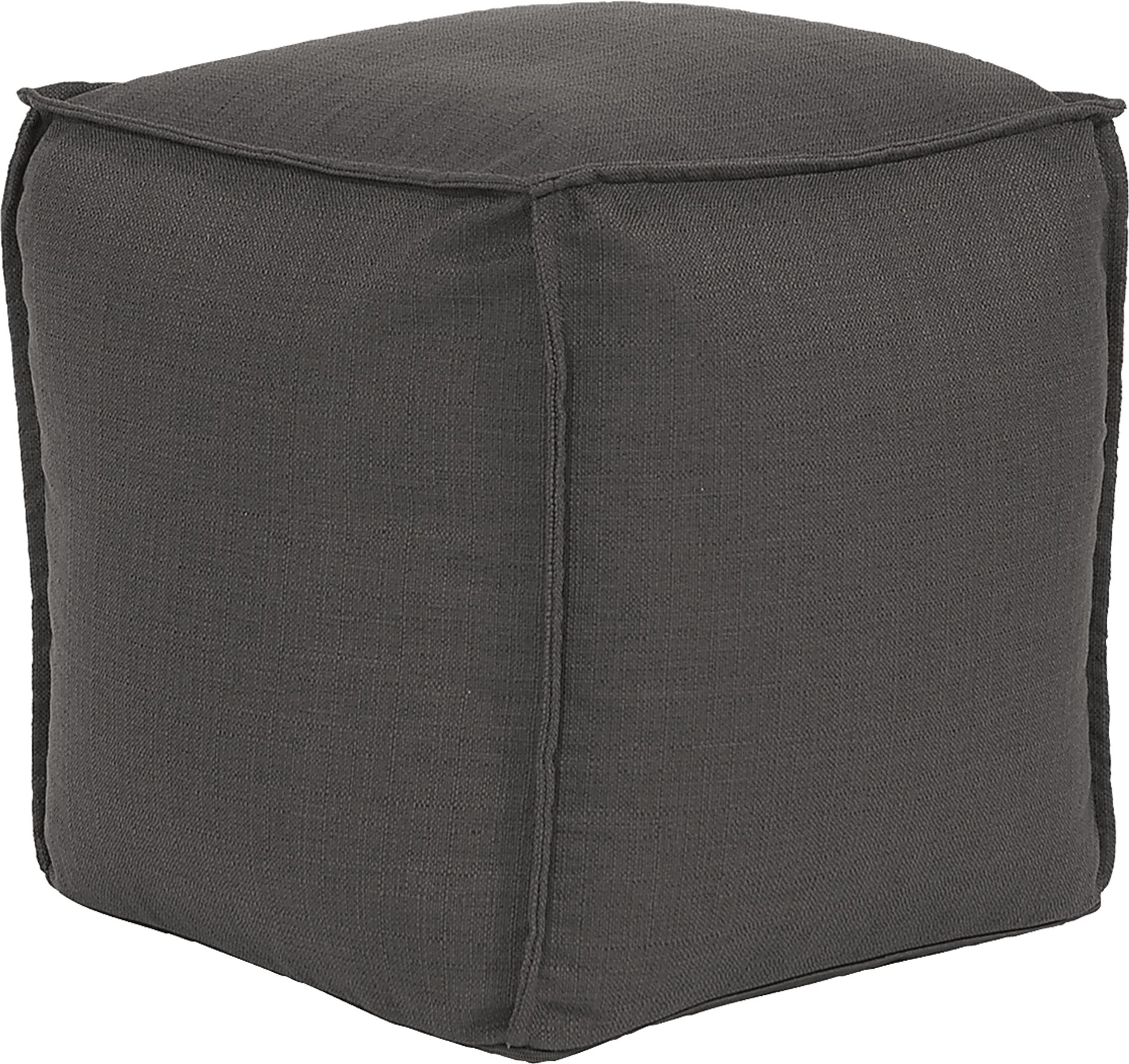 Olney Gray Pouf - Image 1