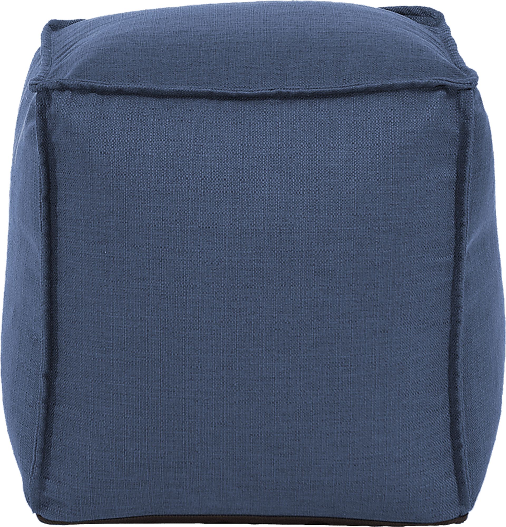 Olney Navy Pouf - Image 2
