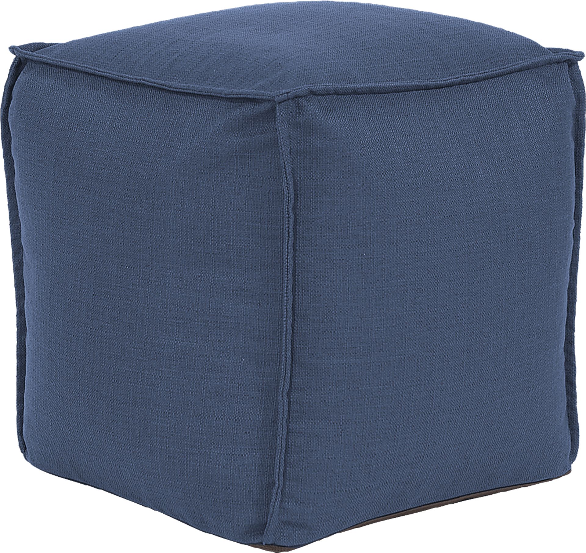 Olney Navy Pouf - Image 1