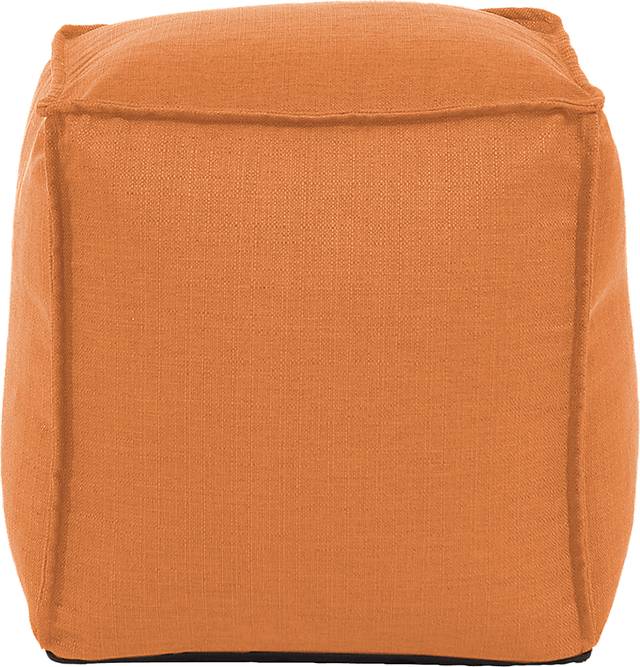 Olney Orange Pouf - Thumbnail - Image 2