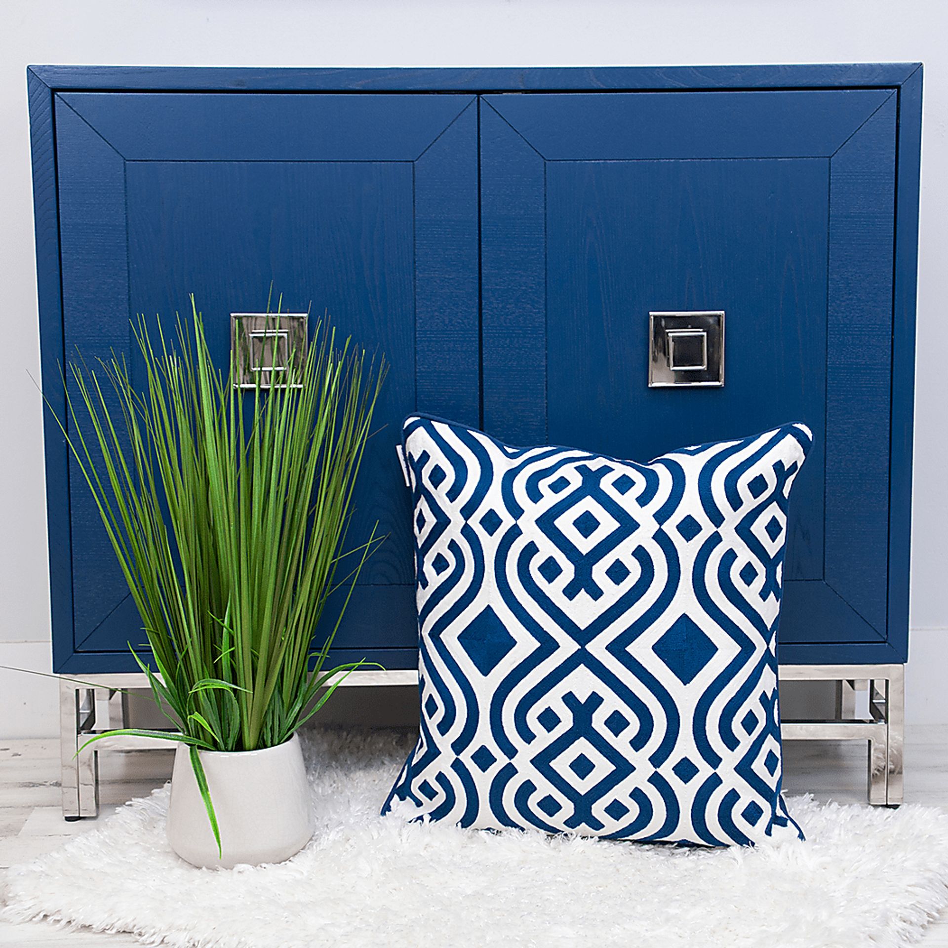 Olonga Blue Accent Pillow - Image 2