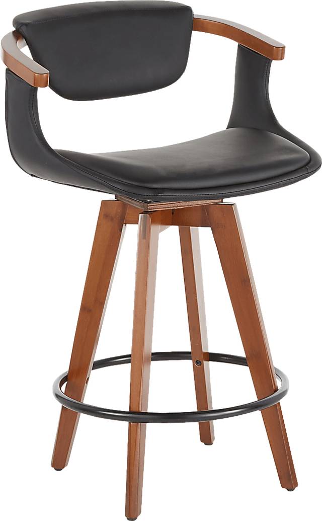 Olsin Black Counter Height Stool - Thumbnail - Image 1