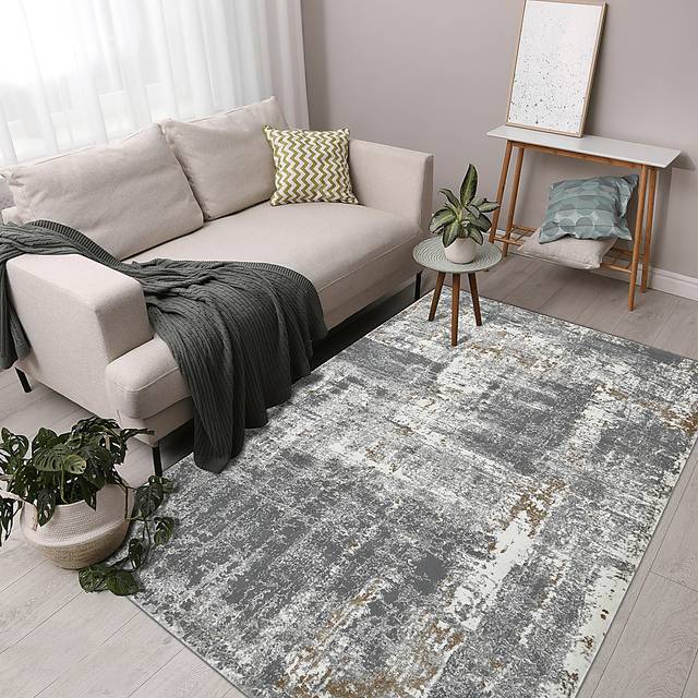 Olung Gray 5'3 x 7'9 Rug - Thumbnail - Image 2