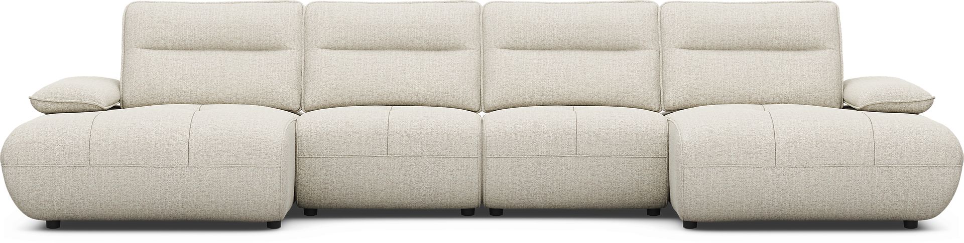 Olympia Linen 4 Pc Sectional - Image 2