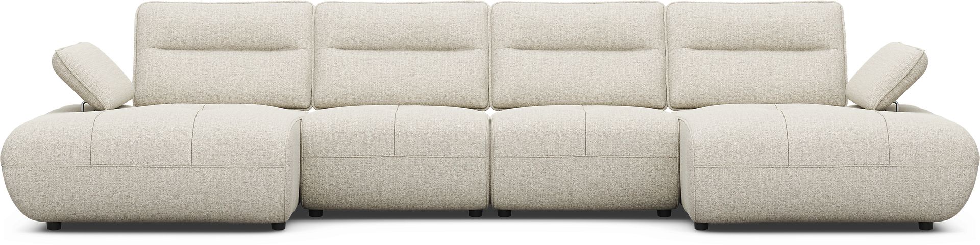 Olympia Linen 4 Pc Sectional - Image 3