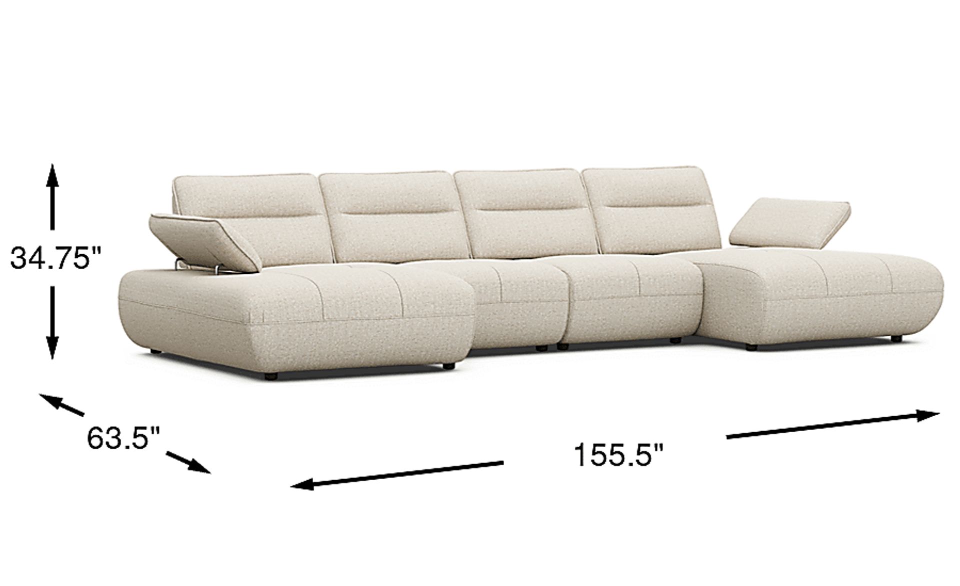 Dimension Image. Please refer to the Dimension Tab on this page for dimension details.