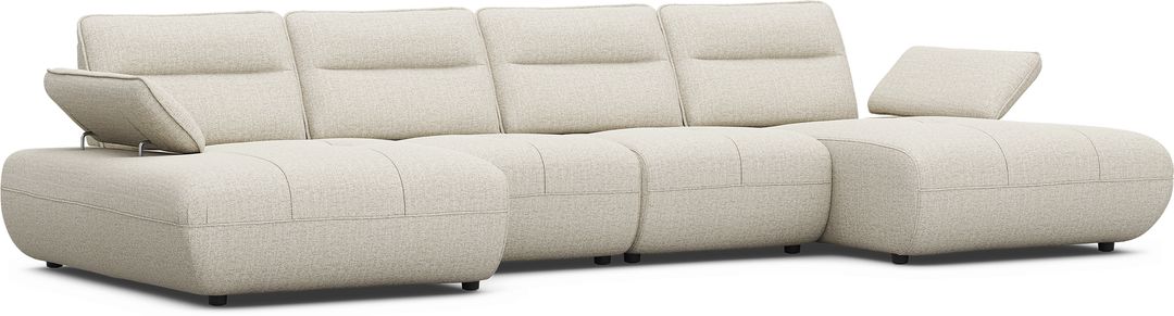Olympia Linen 4 Pc Sectional