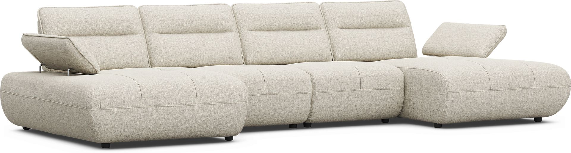 Olympia Linen 4 Pc Sectional - Image 1