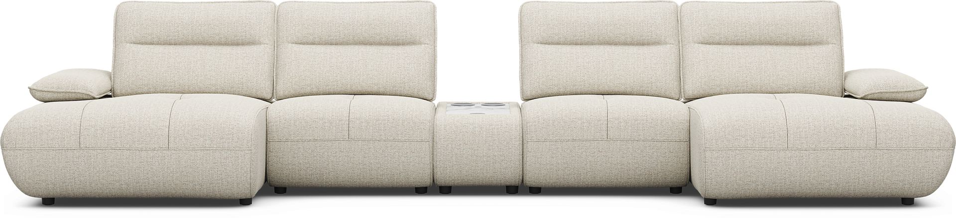 Olympia Linen 5 Pc Sectional - Image 3