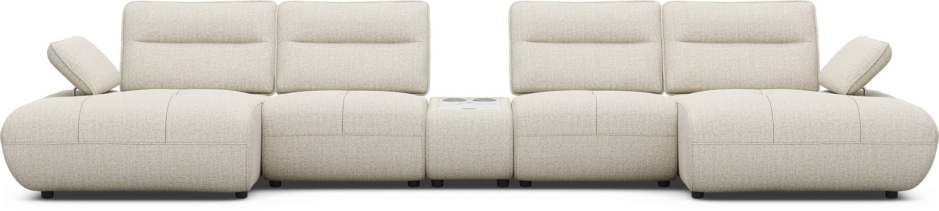 Olympia Linen 5 Pc Sectional - Image 4