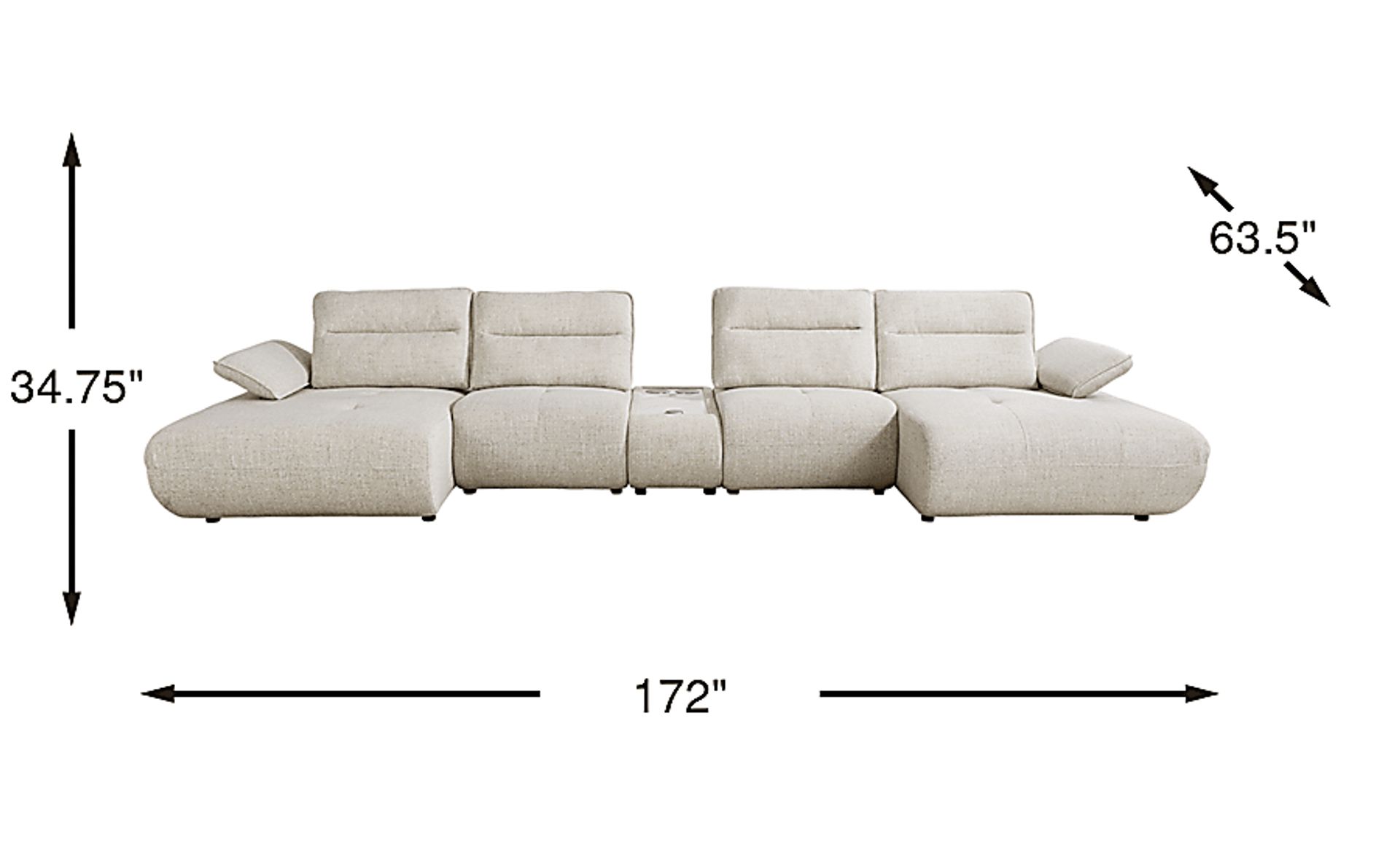 Dimension Image. Please refer to the Dimension Tab on this page for dimension details.