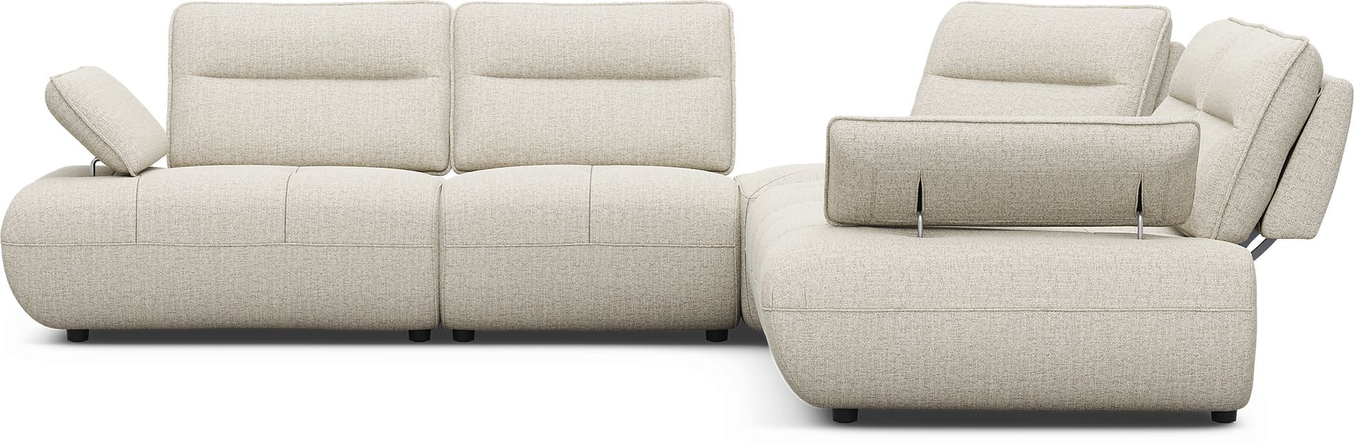 Olympia Linen 5 Pc Sectional - Image 4