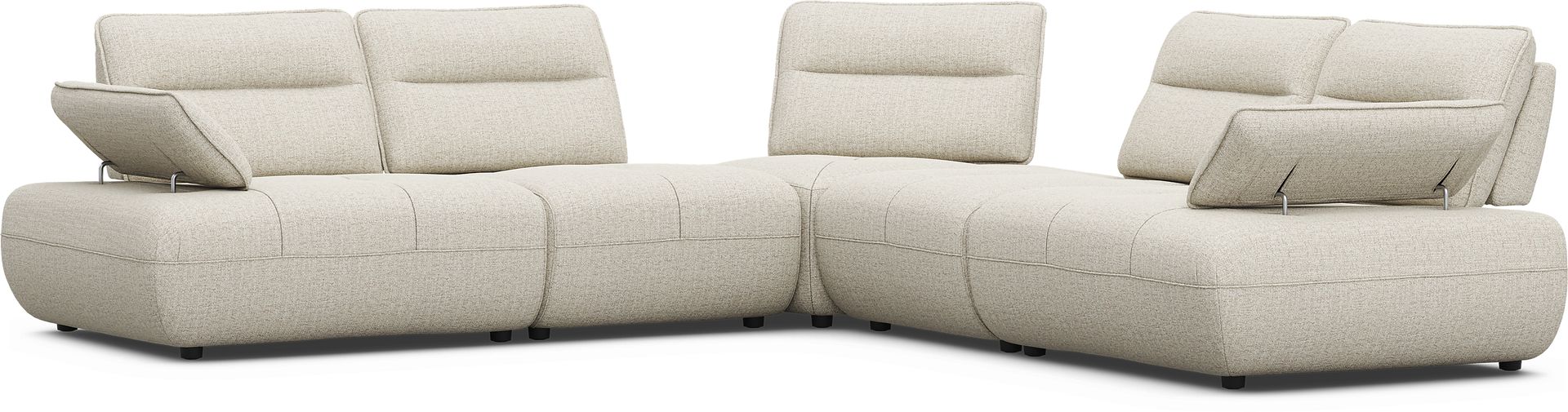 Olympia Linen 5 Pc Sectional - Image 1